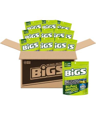 Bigs Sunflower Seeds Dill Pickle Flavour - 24x140g Bags 24 Count 140g (Pack of 24) Dill Pickle - Buy Online on SooperMarket.com