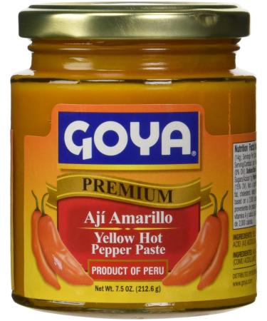 Goya Yellow Hot Pepper Paste 7.5 oz - Aji Amarillo 1 Pack