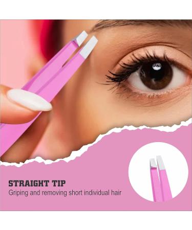 4-Piece Professional Tweezers Set for Men and Women - Precision Eyebrow Plucking, Ingrown Hair Removal, Blackhead & Tick Removal - Buy Online on SooperMarket.com