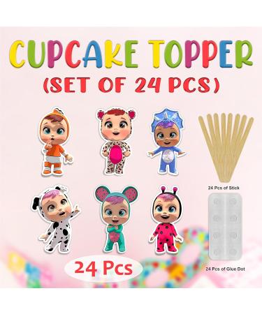 Seyal Cry Babies Cupcake Topper Seyal Cry Babies Cupcake Decoration - Buy Online on SooperMarket.com