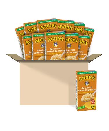 Annie's Spirals With Butter & Parmesan Macaroni and Cheese, 5.25 oz (Pack of 12)