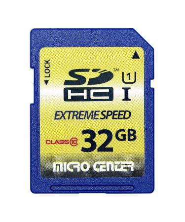32GB Class 10 SDHC Flash Memory Card Full Size SD Card USH-I U1 Trail Camera Memory Card by Micro Center