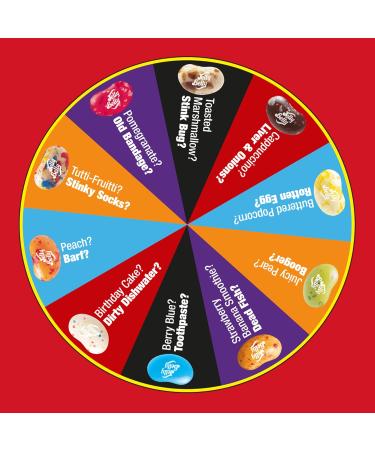 Jelly Belly Beans Boozled Wheel of Fortune Set - 6th Gen 100g + 2x54g Bags | Disgusting Taste Duels for Parties & Game Nights - Buy Online on SooperMarket.com
