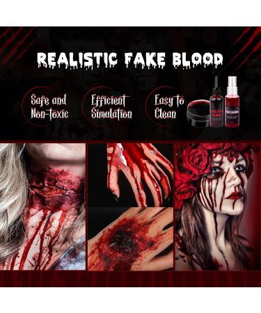 Ultimate Halloween SFX Makeup Kit | Scars Wax Fake Blood Face & Body Paint Set - Buy Online on SooperMarket.com