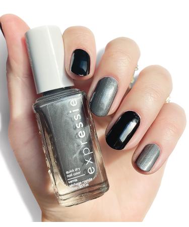 Essie Quick-Dry Nail Polish Expressie After Midnight Kit - Black & Charcoal Gray - 8-Free Vegan - 1 Kit - Buy Online on SooperMarket.com