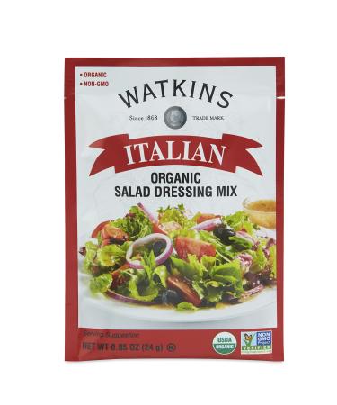 Watkins Organic Italian Salad Dressing Mix 0.85 oz. Packets 12-Pack Italian 0.85 Ounce (Pack of 12)
