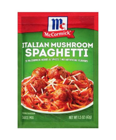 McCormick Italian Mushroom Spaghetti Sauce Mix - 1.5oz Packets (Pack of 4) - Buy Online on SooperMarket.com