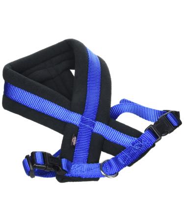 Trixie Premium touring harness size S: chest circumference 35 65 cm/20 mm in royal blue - sporty dog harness with pleasant fleece padding continuously adjustable for small dogs 203702 blue S: 35 65 cm/20 mm