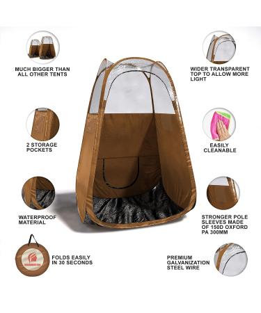 Shop Spray Tan Tent (Bronze) - Professional Pop-Up Booth Easy Setup No Logo Perfect for Sunless Tanning & Airbrush Art - Buy Online on SooperMarket.com