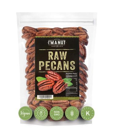 Raw Pecan Halves 44 oz (2.75 lb) | No PPO | Non-GMO | Unpasteurized | 100% Natural | Extra Fancy | No Preservatives 2.75 Pounds