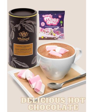 Whittards Hot Chocolate Salted Caramel Cocoa Powder With 2Pack Vegantic Marshmallow Suitable For Vegan - Buy Online on SooperMarket.com