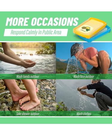 B BLOOMOAK 200pcs Portable Travel Hand Washing Paper Soap Sheets | Skin Friendly Disposable | Water Soluble | Ideal for Camping, Hiking & Christmas Stocking Stuffer | 200 Piece Assortment Mixture - Buy Online on SooperMarket.com