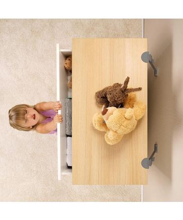 Qdos Zero-Screw Furniture Anti-Tip Kit | Gray | Patent Pending SecureHooks Anchor Holds up to 200 lbs in Drywall! - Easy Installation  No Screws  No Tools-Adhesive to Furniture Option! 1 Kit2 Straps - Buy Online on SooperMarket.com