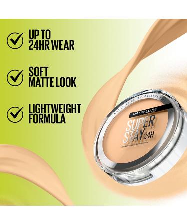 Maybelline Super Stay 24HR Hybrid Powder-Foundation Medium-to-Full Coverage Makeup - Matte Finish - Shade 220 - Buy Online on SooperMarket.com