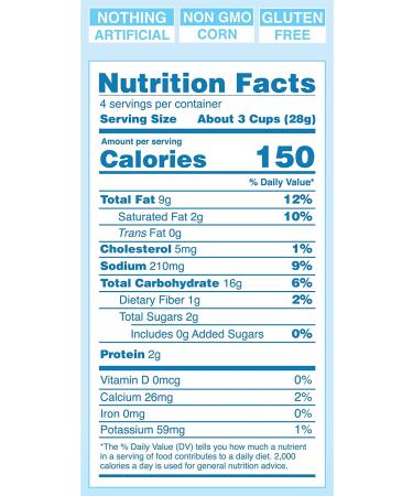 Air Baked Butter & Salt Puffcorn - 2 Large Bags, 50 Calories Per Cup, Gluten Free, No Artificial Ingredients - Buy Online on SooperMarket.com