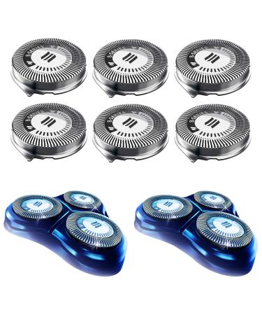 HQ8 Replacement Heads for Philips Norelco Shavers, OEM HQ8 Heads Upgraded, 6-Pack