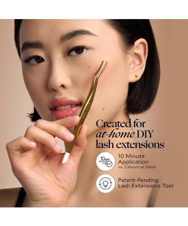 Velour Too Real Xtension Lash Applicator | Gold Double Ended Tool for Easy False Lash Application | Soft Silicone Tip | International Shipping Available - Buy Online on SooperMarket.com
