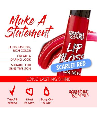 Red & Black Lip Gloss - Luxurious Vibrant Color with Full Coverage and Shiny Finish - Buy Online on SooperMarket.com