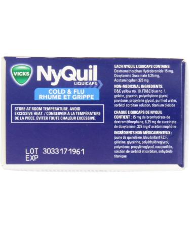 Vicks DayQuil Cold & Flu Multi-Symptom Relief Liquid Capsules + Vicks NyQuil Cold & Flu Multi-Symptom Relief Liquid Capsules Total 48 Count - Buy Online on SooperMarket.com