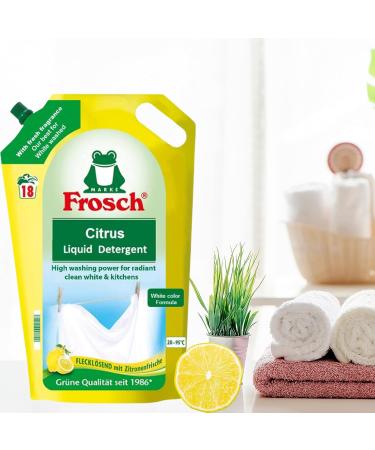 Buy Frosch Citrus Laundry Detergent 20WL - Eco-Friendly 1.8 Litre - International Shipping Available - Buy Online on SooperMarket.com