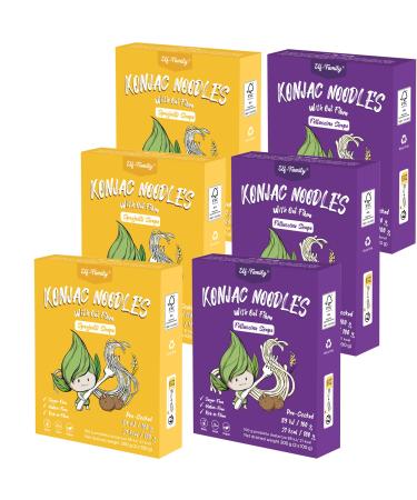 Elf Family Premium Konjak noodles (-90% less calorie intake) from Thailand vegan gluten-240g x6 box (12 pack) Shirataki Instant pasta pasta/keto/low carb/low-calorie-spaghetti & fatuccine 120 g (12 pack)