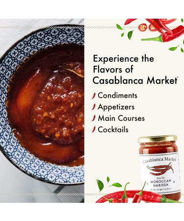 Casablanca Market Harissa Gourmet Hot Sauce - Moroccan North African Spice Gift - 10.58oz - Buy Online on SooperMarket.com