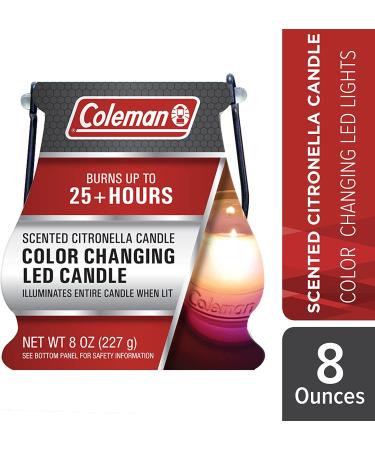 Coleman Color Changing LED Citronella Outdoor Candle - 8 oz (Boxed) - Buy Online on SooperMarket.com