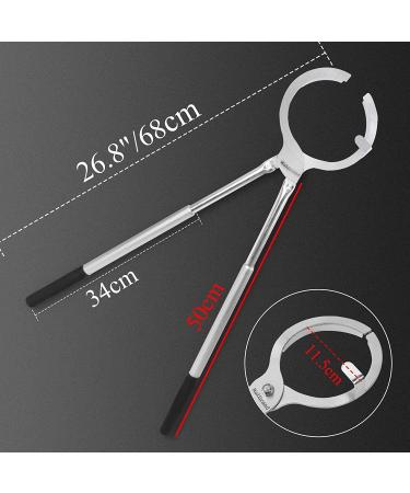 26.8 Stainless Steel Crucible Tongs for 6KG Graphite Crucibles - Heavy Duty Clamp Pliers for Jewelry Casting - Buy Online on SooperMarket.com