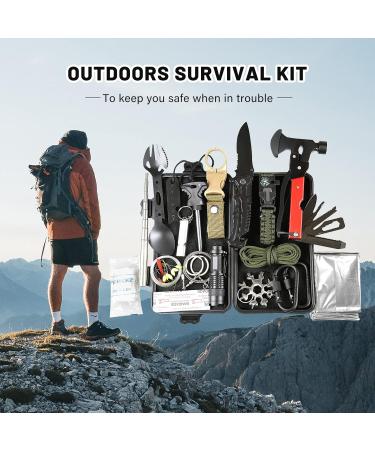 Lixada 18-in-1 Survival Kit | Emergency Survival Gear for Hiking Camping & Outdoor Adventures - Buy Online on SooperMarket.com
