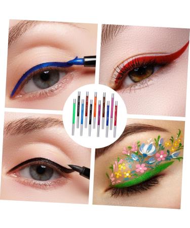 Gogogmee 12 Pcs 1 Set Shadow Set Eyeliner Stickers Colored Eyeliners Eyeliner Kit Colorful Plastic - Buy Online on SooperMarket.com
