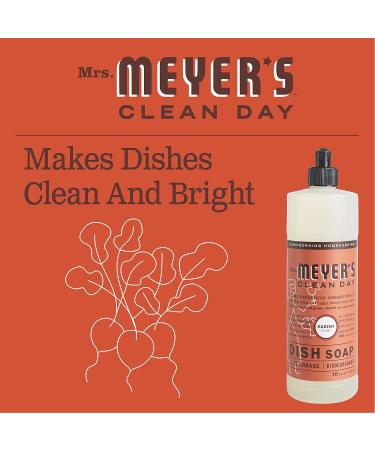 MRS. MEYER'S CLEAN DAY Radish Liquid Dish Soap - Biodegradable 16 fl. oz | Eco-Friendly Dishwashing Solution - Buy Online on SooperMarket.com