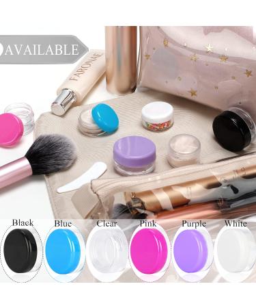 25PCS 3ml Empty Sample Jars with Mini Spatulas - Clear Lid Cosmetic Containers for Makeup, Oils, Lotions, Powders, Paint, Jewelry, Lip Balms - Buy Online on SooperMarket.com