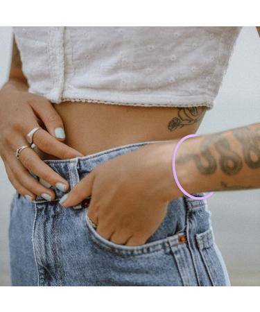 HOMSFOU 50 Pcs Silicone Bracelet Gummy Silicone Wristbands Rave Bracelets 80s Bracelets Kids Jelly Bracelet Neon Retro Gummy Bracelets Gummy Wristbands Miss Elasticity Strapping Silica Gel 5.8x5.8cmx5pcs Violetx5pcs - Buy Online on SooperMarket.com