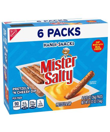 Mr. Salty Pretzels 'N Cheesy Dip Snack Packs - 72 Packs, 12 Boxes - Delicious Savory Snack for On-The-Go Convenience - Buy Online on SooperMarket.com