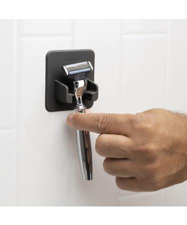 Tooletries Mason Razor Holder - Safe Silicone Toiletry Organizer | Shower & Bathroom Accessory with Silicone-Grip Technology - Charcoal - Buy Online on SooperMarket.com