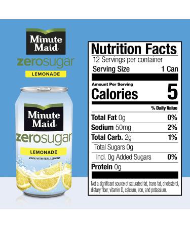 Minute Maid Light Lemonade 12 Fl Oz (Pack of 12) - Refreshing Fruit Drink - Buy Online on SooperMarket.com