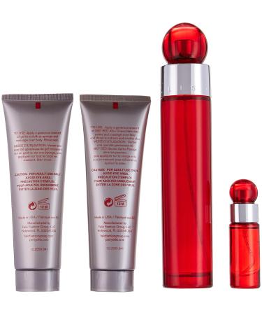 Perry Ellis 360 Red 4 Piece Gift Set (3.4oz/100ml Eau de Toilette 3oz Shower Gel 3oz After Shave Balm 0.25oz Eau de toilette Spray) - Buy Online on SooperMarket.com