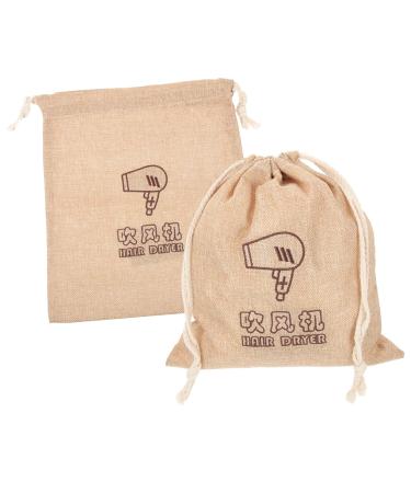 Healeved 10 Pcs Drawstring Storage Bags Portable Hair Dryer Bag Hair Blow Dryer Drawstring Bag Cloth