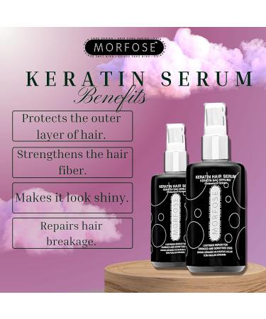 Morfose Ossion Keratin Hair Serum - Silky-Smooth Curls Reduces Frizz Promotes Shiny & Healthy Hair - 75 ml - Buy Online on SooperMarket.com
