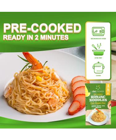Diet Cooker Premium Konjac Noodles - Keto & Vegan Friendly, Zero Net Carbs, Low Calorie Pasta - Oat Angel Hair, 9.52 oz (Pack of 6) - Buy Online on SooperMarket.com