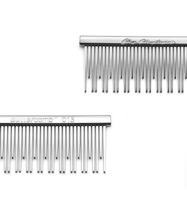 Chris Christensen 6 Crescent Butter Comb - Metallic Coarse/Fine - Buy Online on SooperMarket.com