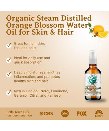 Orange Blossom Water (Neroli Hydrosol) - 1 Gallon | Natural Skin Refresher Aromatherapy & Glow - Bella Terra Oils (Pack of 10 - Buy Online on SooperMarket.com