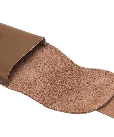 Premium Cowhide Shaving Bag - Portable Safety Razor Cover & Leather Case for Travel | Classic Shaver Accessories - Buy Online on SooperMarket.com