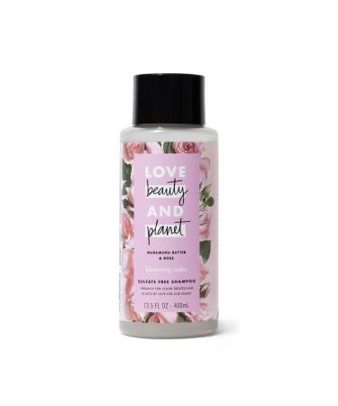 Love Beauty and Planet Blooming Color Shampoo for Color-Treated Hair Murumuru Butter & Rose Silicone Free Paraben Free Sulfate Free and Vegan 13.5 oz