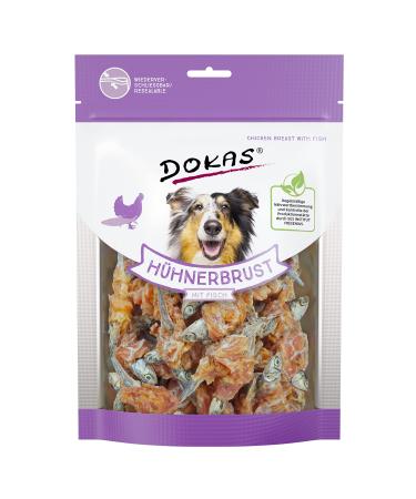 Doka's grain -free Premium snack with chicken breast & fish for dogs - ideal for in between 220 g (1 Pack) chicken fish 220 g (1 Pack)