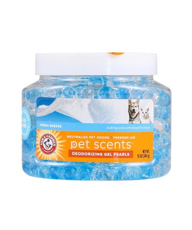 Arm & Hammer for Pets Air Care Pet Scents Deodorizing Gel Beads in Fresh Breeze | 12 oz Pet Odor Neutralizing Gel Beads with Baking Soda | Air Freshener Beads for Pet Odor Elimination