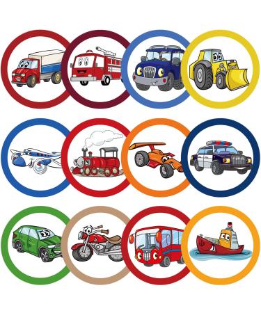 120 Pieces Toilet Targets for Potty Training Boys Potty Targets for Boys Potty Training Aids Flushable Boys Pee Targets Potty Training Chart for Toddlers Boys Training Use Potty (Cars Styles)
