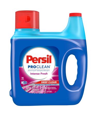 Persil ProClean Power-Liquid Laundry Detergent Intense Fresh 150 Fluid Ounces 96 Loads Intense Fresh 150 Fl Oz (Pack of 1)