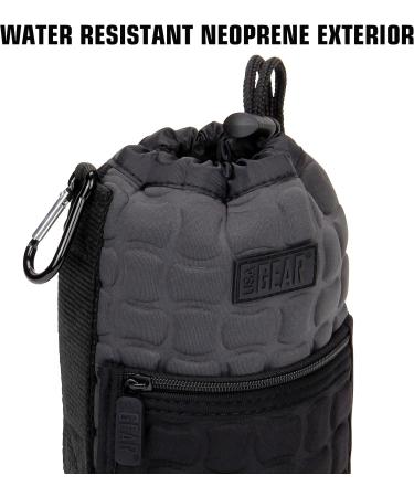 USA GEAR FlexARMOR-X Large Lens Case Pouch - Deluxe Neoprene Protection - Fits 70-300mm Lens - Carabiner Clip, Zippered Pocket - Black/Gray - Buy Online on SooperMarket.com