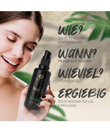 Organic Eye Cream 50ml - High-Dose 100% Vegan Anti-Aging & Dark Circle Remover - Sustainably Made in Germany - Buy Online on SooperMarket.com